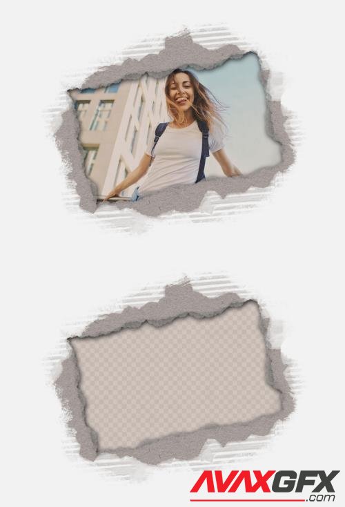 Ripped Paper Texture Above Photo Mockup 540708904 [Adobestock]