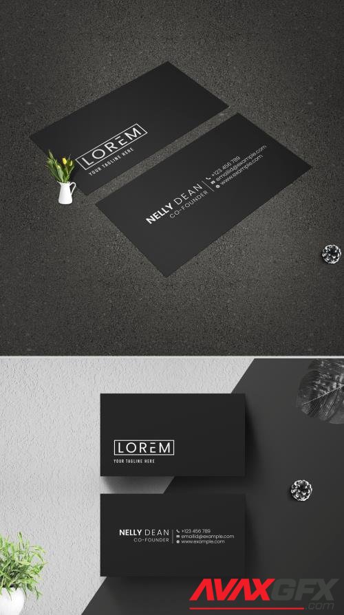 Minimal Individual Business Card Layout 530653522 [Adobestock]