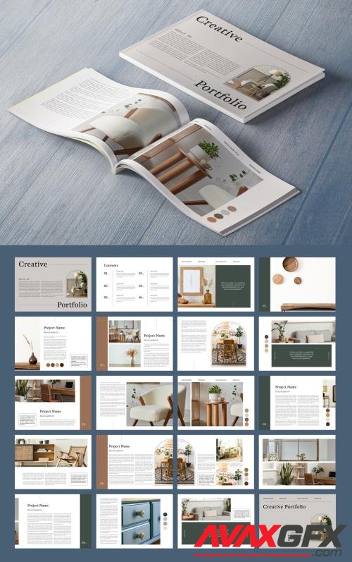 Minimalist Portfolio Layout 530448246 [Adobestock]