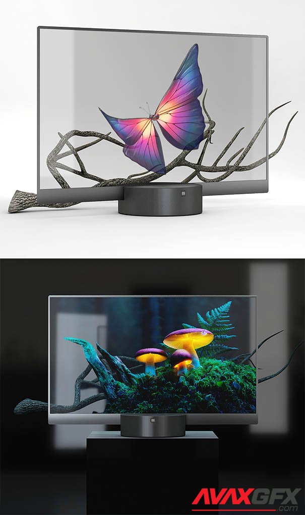 Xiaomi TV Lux Transparent Edition 55 Hi-Poly 3D Model