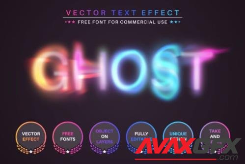 Ghost Unicorn - Editable Text Effect - 12766955