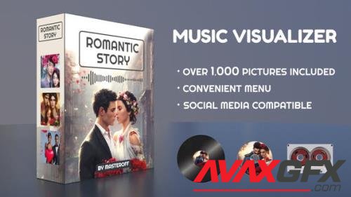Romantic Love Story Music Visualizer 43518973 [Videohive]
