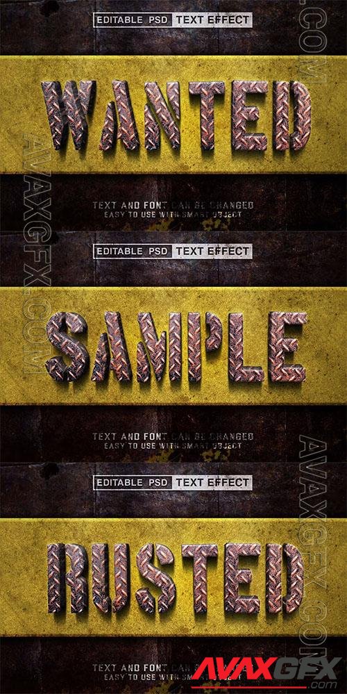 Wanted Editable Psd Text Effect Design