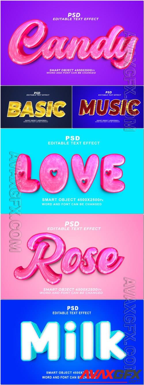 Style text effect editable set vol 183 [PSD]