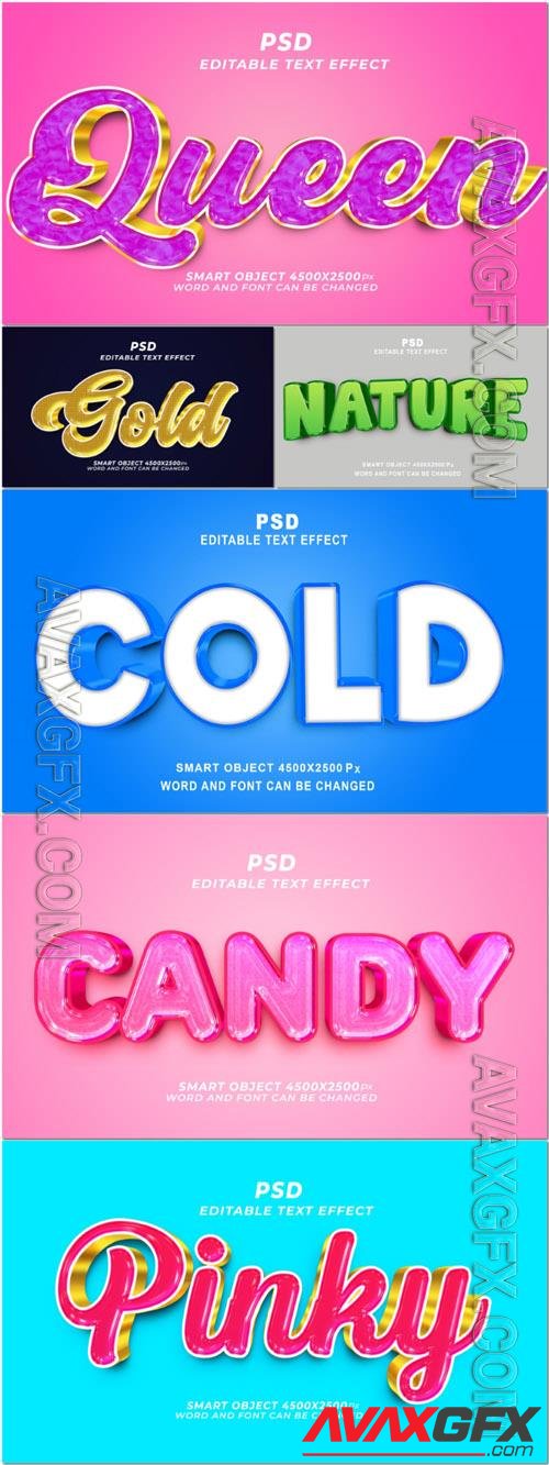 Style text effect editable set vol 182 [PSD]