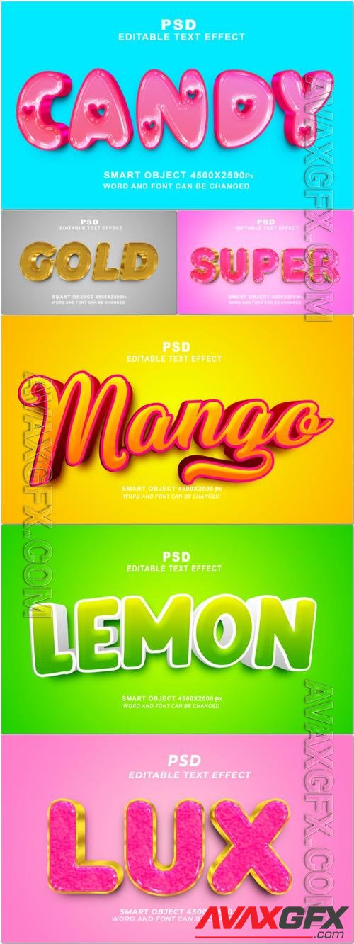 Style text effect editable set vol 181 [PSD]