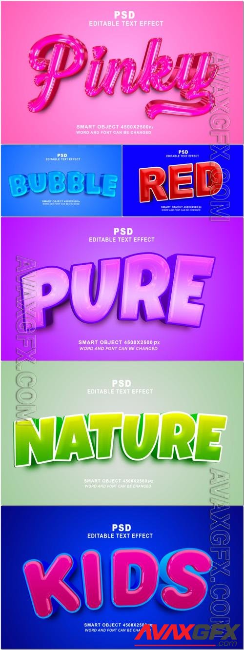 Style text effect editable set vol 179 [PSD]