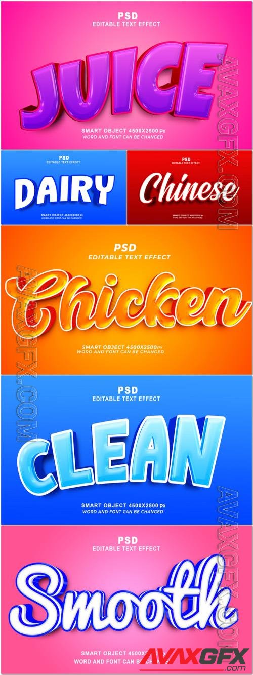 Style text effect editable set vol 177 [PSD]