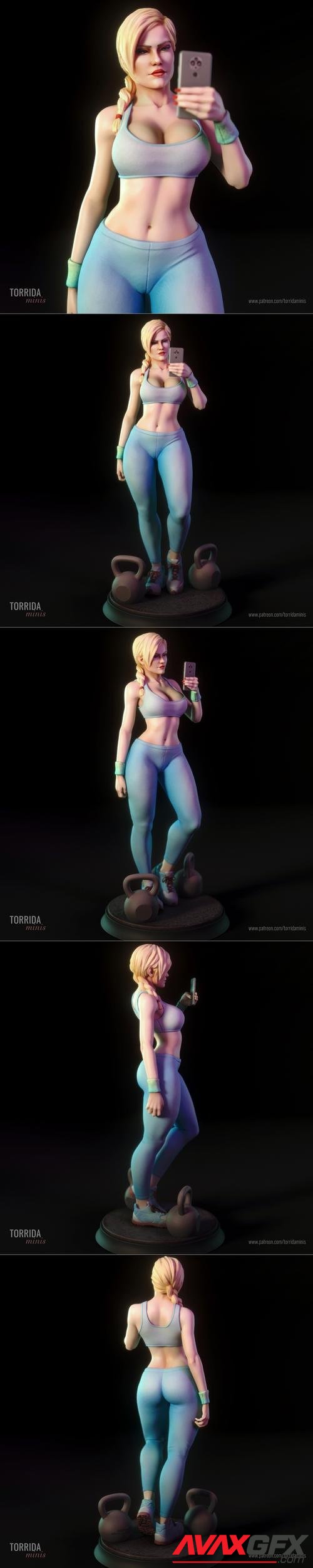 Ashley - Gym girl - Torrida Minis 3D Print