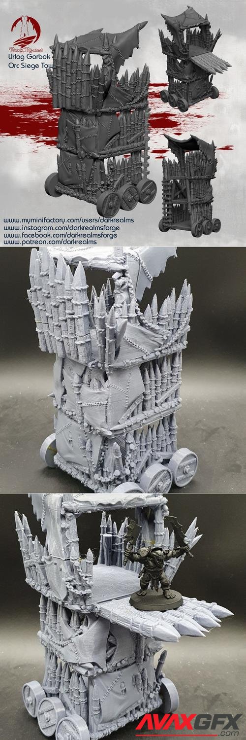 Dark Realms Urlag Gorbok - Orc Siege Tower 3D Print