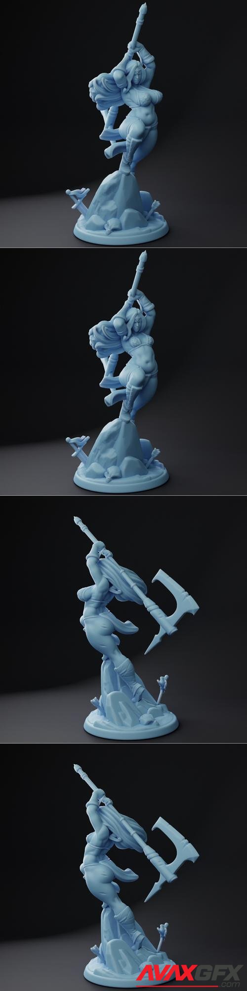 Thitania the Barbarian v2 3D Print