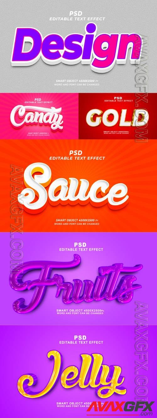 Style text effect editable set vol 197 [PSD]