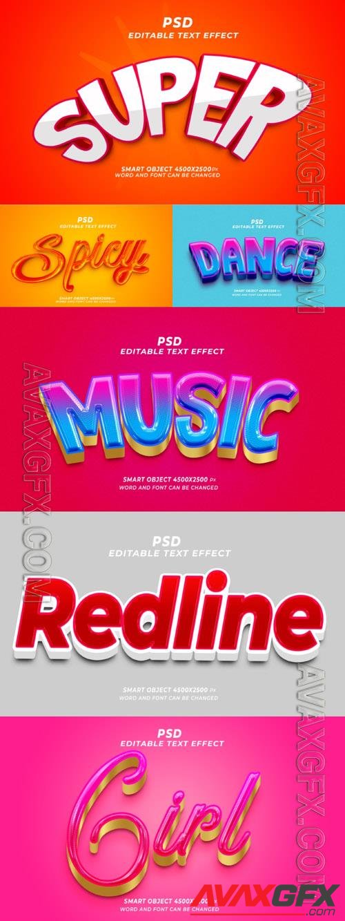 Style text effect editable set vol 195 [PSD]