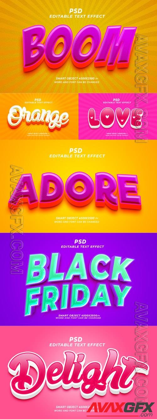 Style text effect editable set vol 194 [PSD]