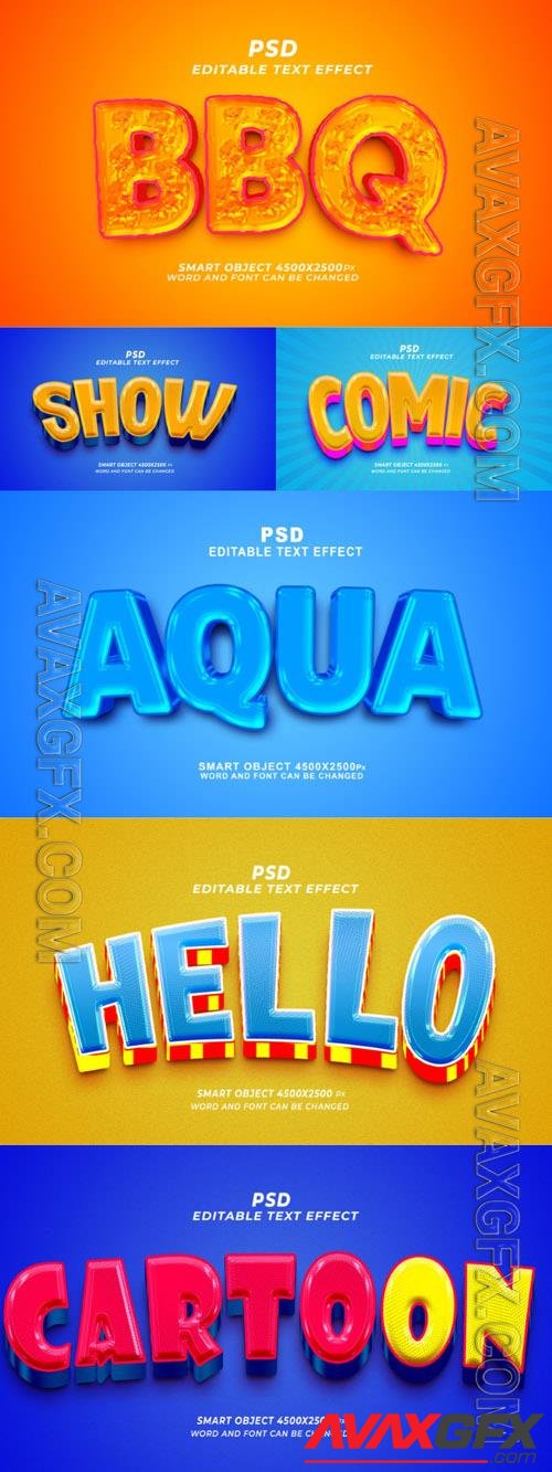 Style text effect editable set vol 193 [PSD]