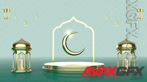 Ramadan Backdrop Light Green - 4K 43694034