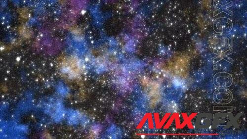 Abstract space background from the galaxy and bright glowing stars and constellations video 4k 43727276