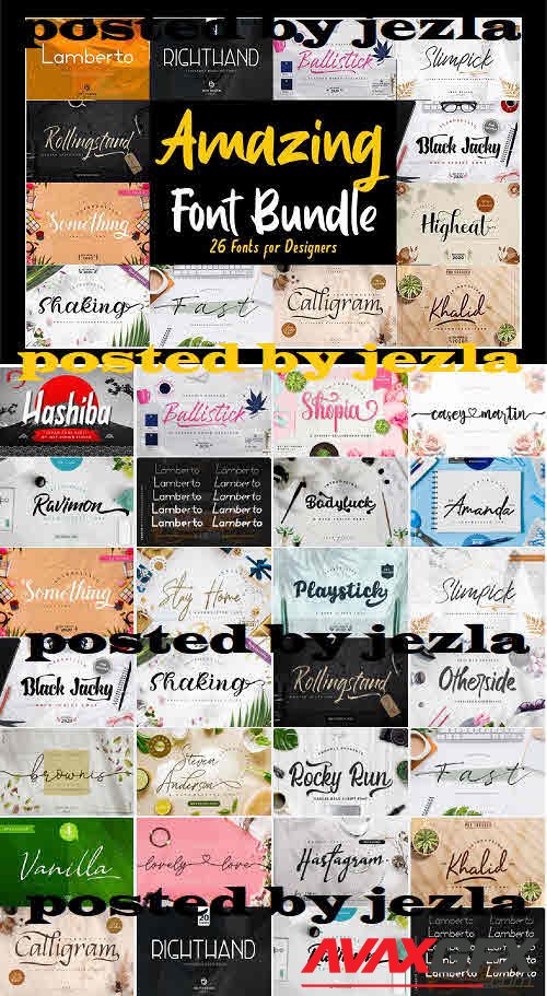 Best Seller - Amazing Fonts Bundle - 876058