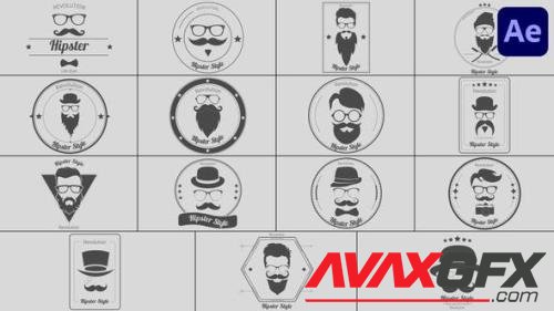Barbershop Badge Titles for After Effects 43614938 [Videohive]