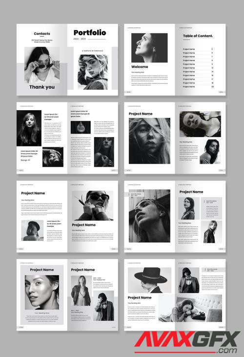 Black Portfolio Layout 526139654 [Adobestock]