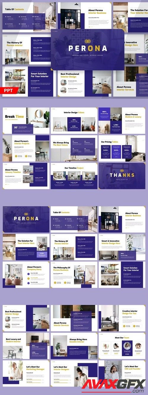 Perona - Interior Business Powerpoint [PPTX]
