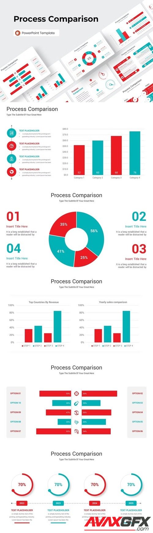 Process Comparison PowerPoint Template [PPTX]