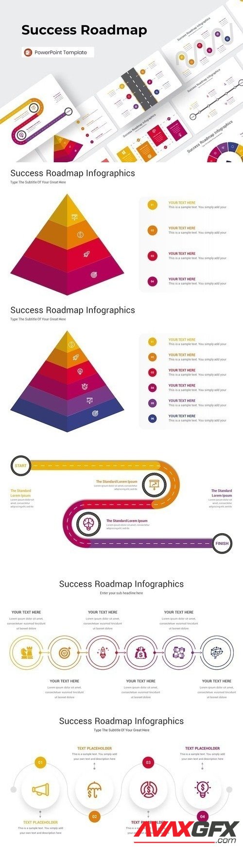 Success Roadmap PowerPoint Template [PPTX]