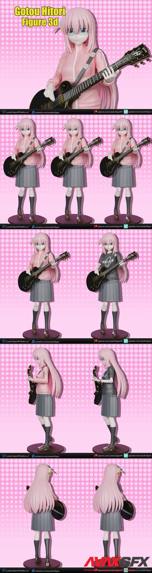 Gotou Hitori bocchi the rock figure 3D Print