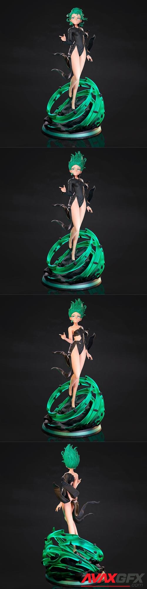 Tatsumaki - One-Punch Man Statue 3D Print