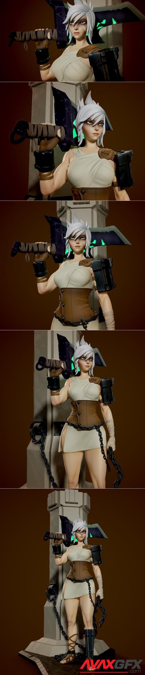 Riven League of Legends - Inaki Sculpts 3D Print