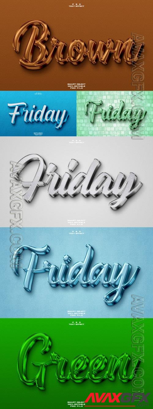 Style text effect editable beautiful collection vol 206 [PSD]