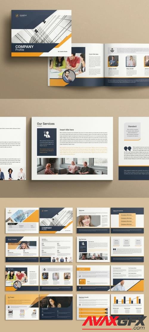 Company Profile Landscape Layout 525196349 [Adobestock]