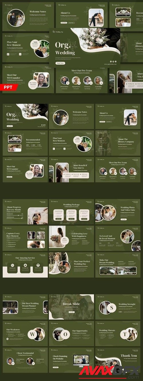 Aesthetic Wedding Organizer Powerpoint [PPTX]