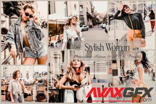 12 Stylish Woman Photoshop Actions And ACR Presets, Outdoor - 2457608