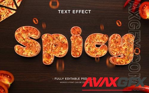 Pizza spicy text effect [PSD]