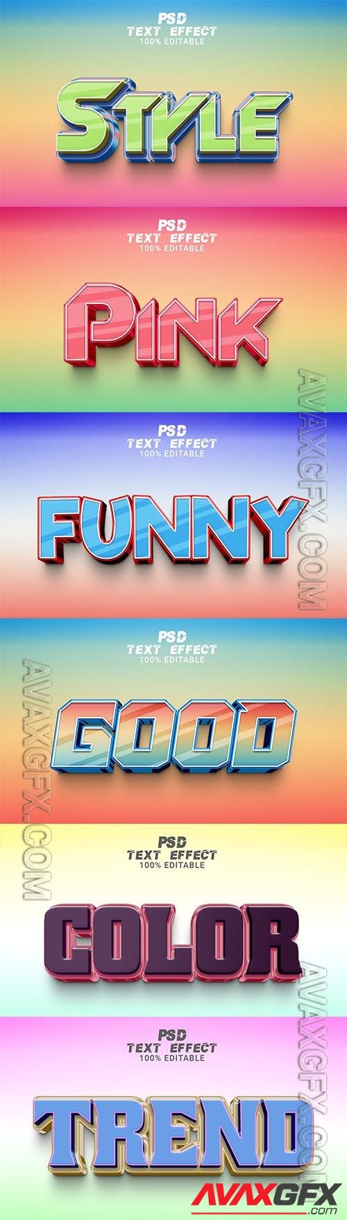 Style text effect editable set vol 221 [PSD]