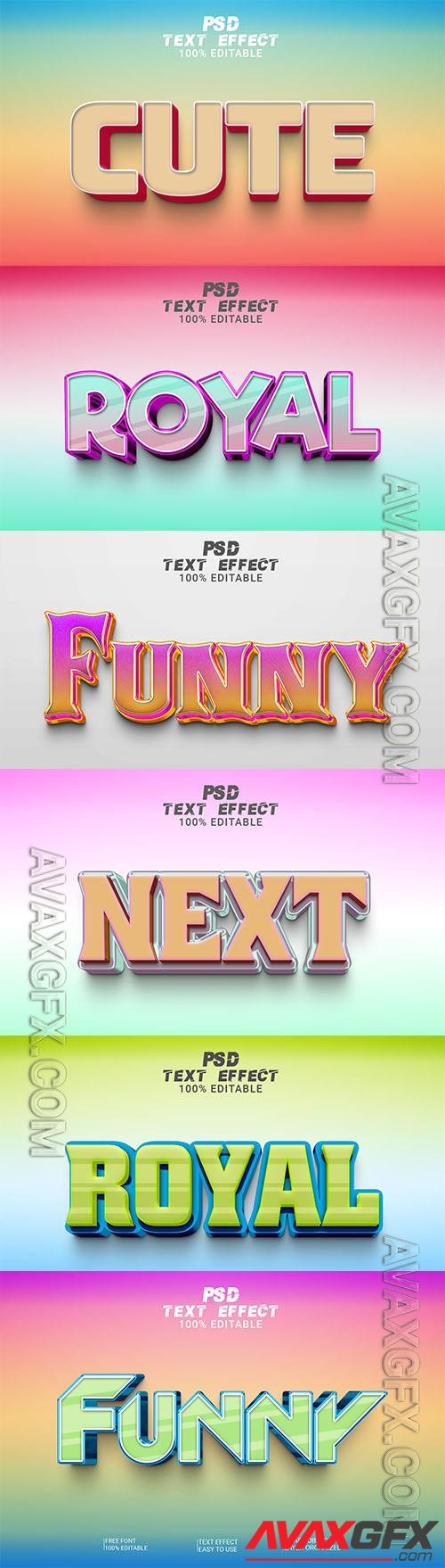 Style text effect editable set vol 219 [PSD]