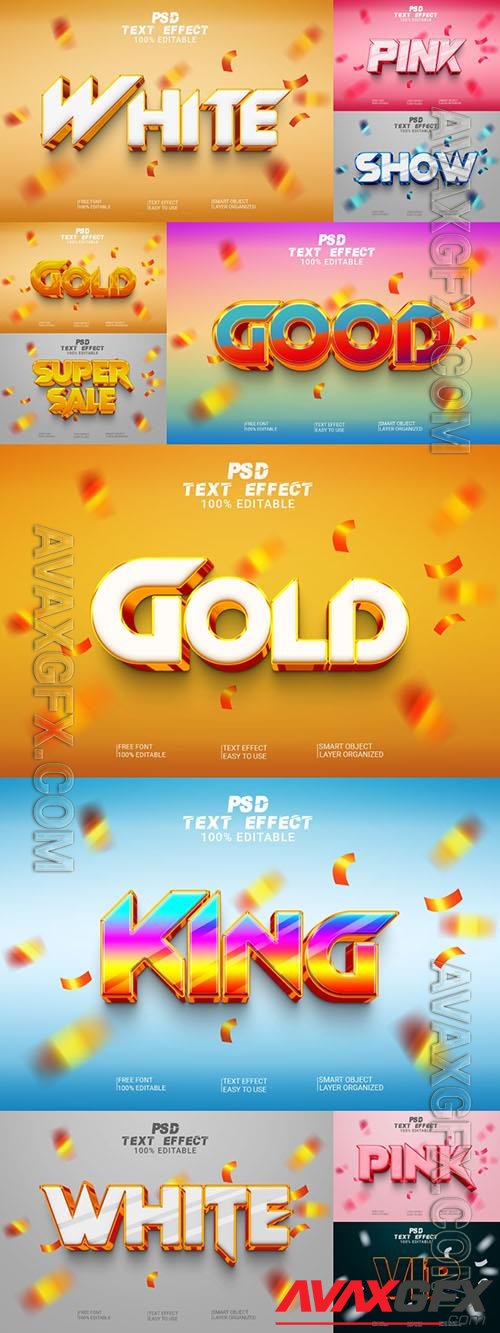 Style text effect editable set vol 218 [PSD]