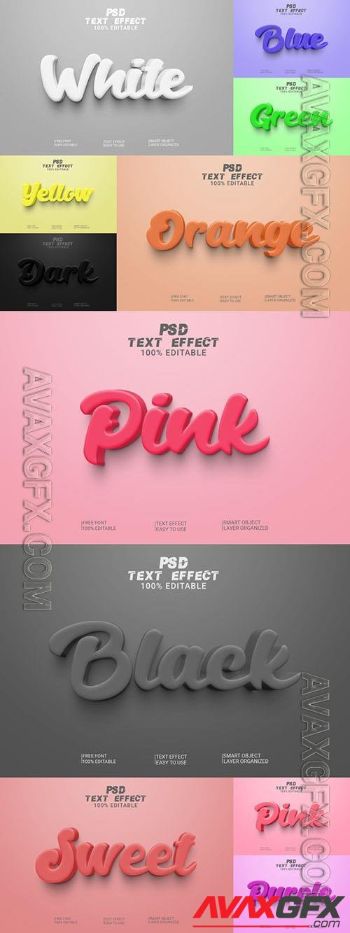 Style text effect editable set vol 217 [PSD]