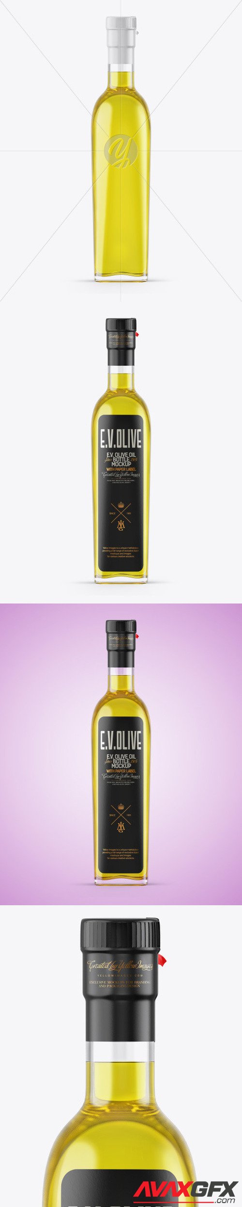 Clear Glass Olive Oil Bottle Mockup 49934 [TIF]