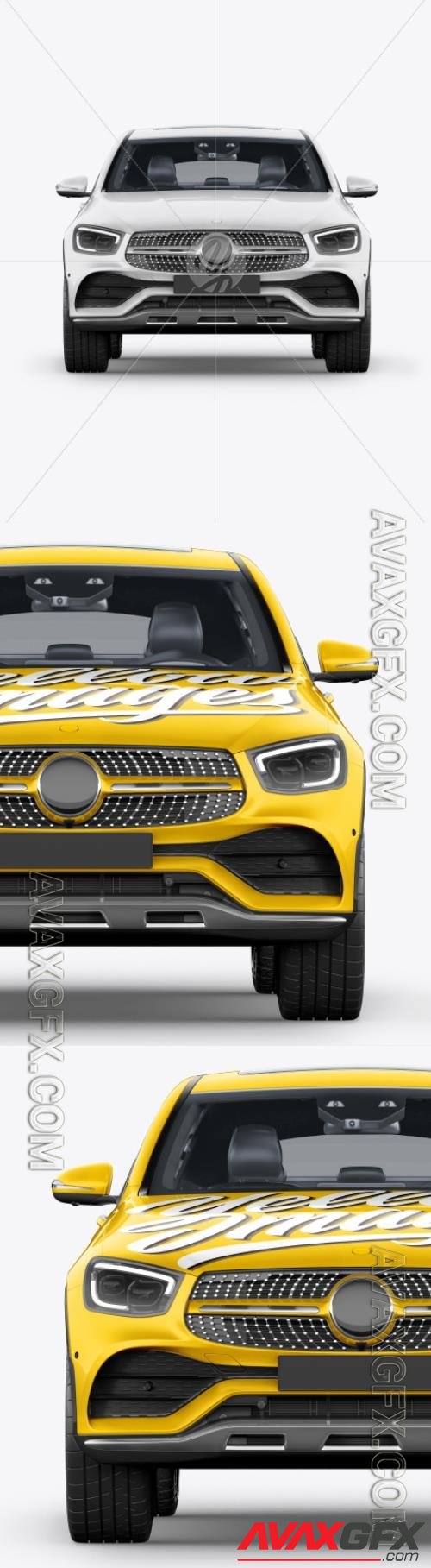 Coupe Crossover SUV Mockup - Front View 48142 [TIF]