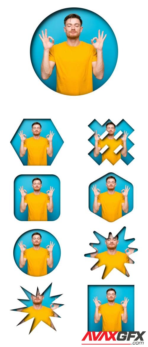 Various Cut Paper Effect Photo Mockups 504391731 [Adobestock]