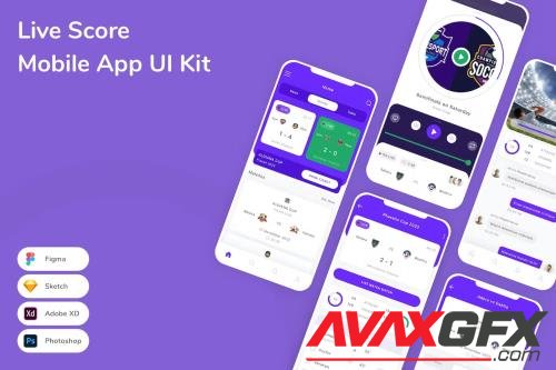 Live Score Mobile App UI Kit