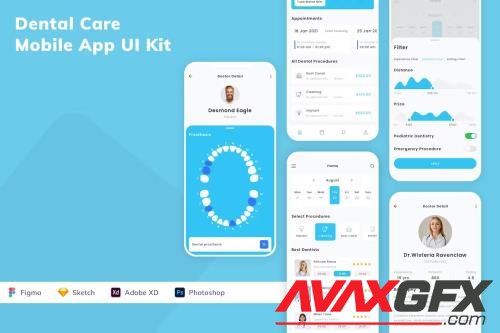 Dental Care Mobile App UI Kit