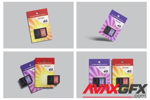 SD Memory Card Packaging Mockup [PSD]