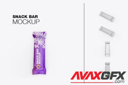 Set Plastic Snack Bar Mockup [PSD]