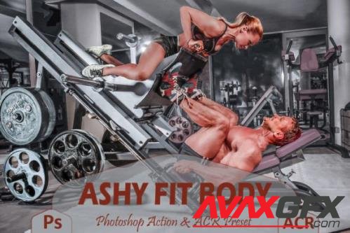 12 Ashy Fit Body Photoshop Actions And ACR Presets, Gray Fit - 2460381