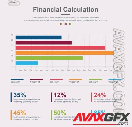 Multicolored Bar Graph Infographic 245244917 [Adobestock]