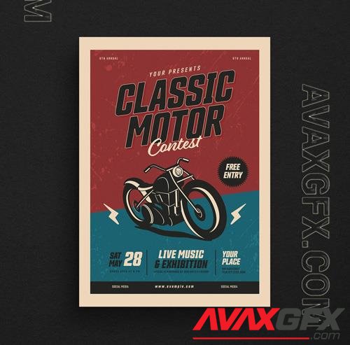 Classic Motor Show Event Flyer Layout 273743554 [Adobestock]