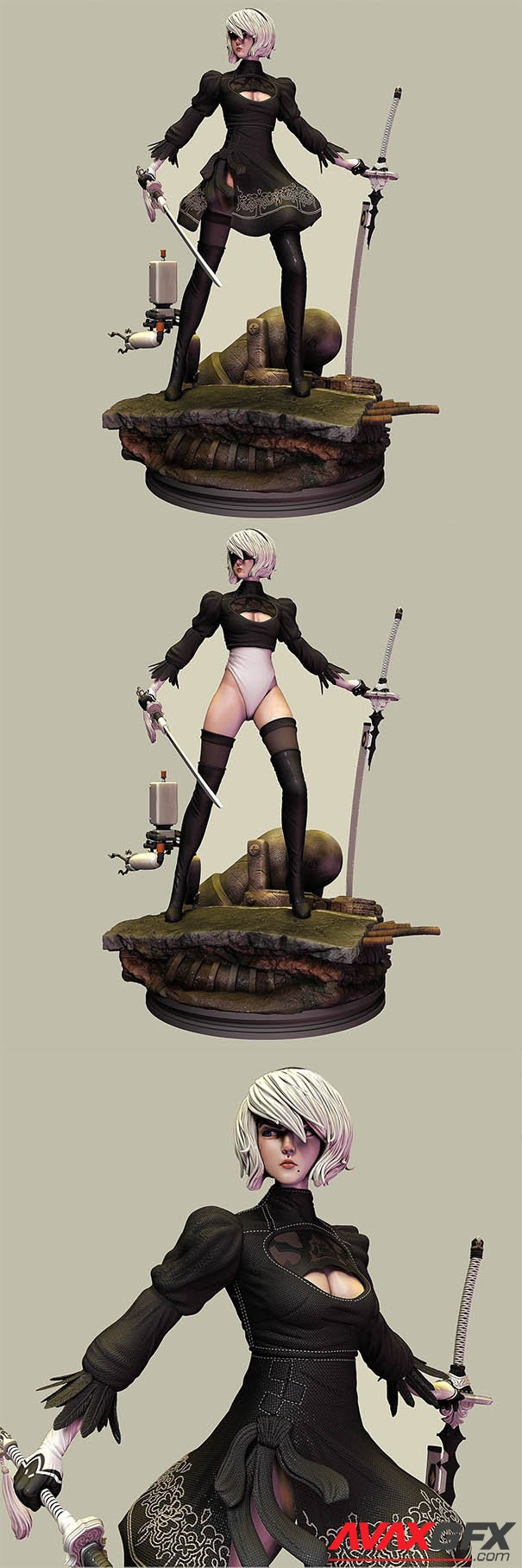 2B – Nier Automata – 3D Print